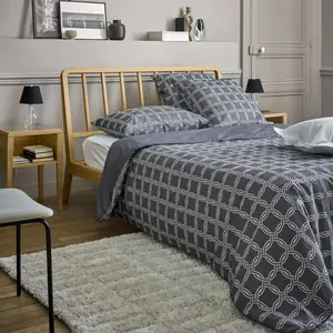 Parure de lit percale Néo rétro CAMIF 240 x 220 cm Coton