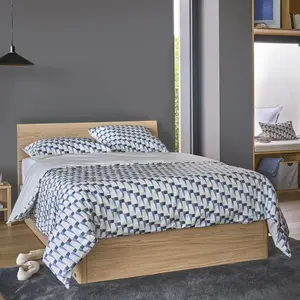 Parure de lit coton Nautique urbain CAMIF 240 x 220 cm Coton Bio pas cher