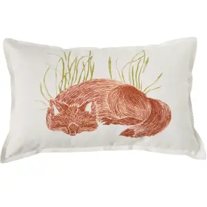 Coussin coton Promenons-nous dans les bois 30 x 50 cm Coton