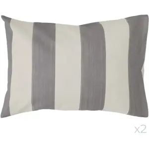 Lot de 2 taies d'oreiller coton lin Oyat CAMIF 50 x 70 cm Coton/Lin