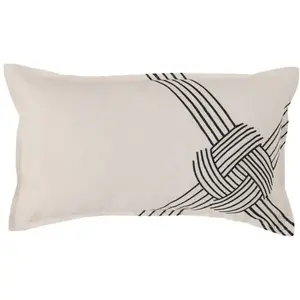 Coussin coton lin Nautique CAMIF 30 x 50 cm Coton/Lin