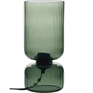 CAMIF Lampe à poser en verre vert fumé Céleste Verre pas cher