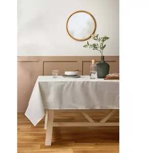 CAMIF Nappe enduite coton lin Laurie 160 x 200 cm Coton/Lin pas cher