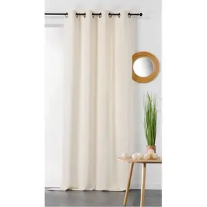 CAMIF Rideau chanvre Léopold 135 x 240 cm Coton / Chanvre pas cher