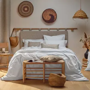Housse de couette percale bio Elise Camif pas cher