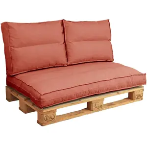 Camif Dossier coussin palette en polyester tomette 1 60 x 50 cm