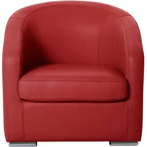 CAMIF Fauteuil cabriolet cuir Vittoria  pas cher