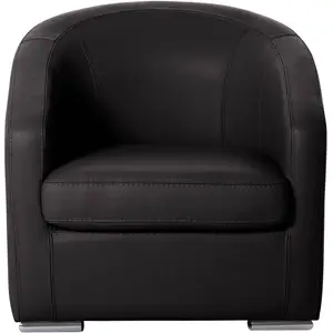 CAMIF Fauteuil cabriolet cuir Vittoria pas cher