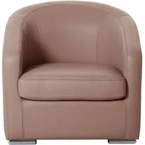 CAMIF Fauteuil cabriolet cuir Vittoria pas cher