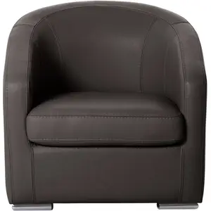 CAMIF Fauteuil cabriolet cuir Vittoria pas cher