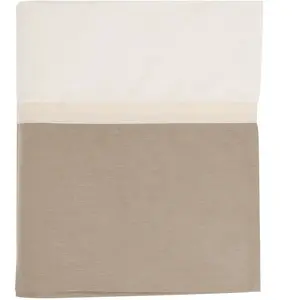 CAMIF Drap plat en coton bio beige 280 x 300 cm