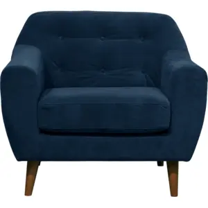 Fauteuil velours Paimpol CAMIF pas cher