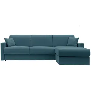CAMIF Canapé d'angle convertible et réversible tissu recyclé déhoussable Aubin  pas cher