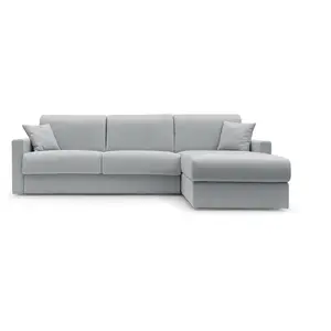CAMIF Canapé d'angle convertible et réversible tissu recyclé déhoussable Aubin  pas cher