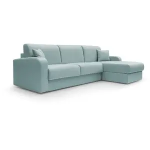 CAMIF Canapé d'angle convertible et réversible tissu recyclé déhoussable Alizée pas cher