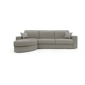 CAMIF Canapé d'angle convertible tissu déhoussable Aubin pas cher
