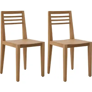 Lot de 2 chaises Canelle  Bois