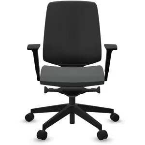 Fauteuil de bureau base noire et dossier résille Light Up 250SL PROFIM  Plastique