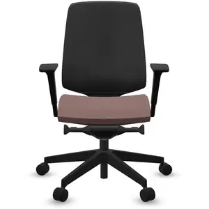 Fauteuil de bureau base noire et dossier résille Light Up 250SL PROFIM  Plastique pas cher