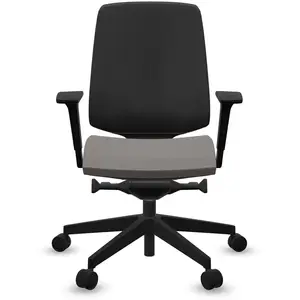 Fauteuil de bureau base noire et dossier résille Light Up 250SL PROFIM  Plastique