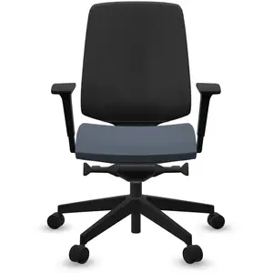 Fauteuil de bureau base noire et dossier résille Light Up 250SL PROFIM  Plastique