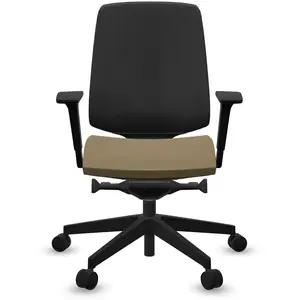 Fauteuil de bureau base noire et dossier résille Light Up 250SL PROFIM  Plastique