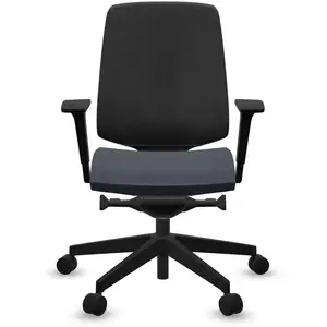 Fauteuil de bureau base noire et dossier résille Light Up 250SL PROFIM  Plastique