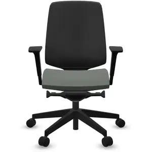 Fauteuil de bureau base noire et dossier résille Light Up 250SL PROFIM  Plastique
