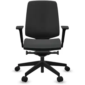 Fauteuil de bureau base noire et dossier résille Light Up 250SL PROFIM...
