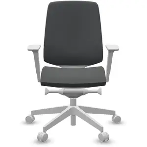 Fauteuil de bureau base grise et dossier résille Light Up 250SL PROFIM  Plastique pas cher