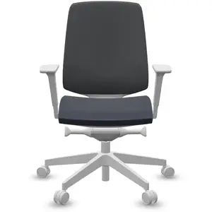 Fauteuil de bureau base grise et dossier résille Light Up 250SL PROFIM  Plastique pas cher