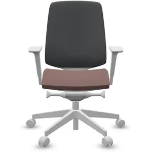 Fauteuil de bureau base grise et dossier résille Light Up 250SL PROFIM  PlastiqueVendu parcamif