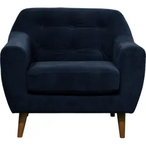 Fauteuil velours Paimpol CAMIF pas cher