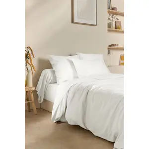 Drap housse coton lin Valentine CAMIF 140 x 190 cm Coton/Lin pas cher