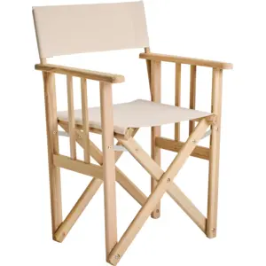 Chaise Metteur en Scène en Bois et Coton LONA Bois / Tissus pas cher
