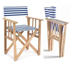 Chaise Metteur en Scène en Bois et Coton LONA Bois / Tissus pas cher