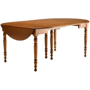 CAMIF Table ronde à volets Ø 115 Léonnie, chêne  Bois pas cher