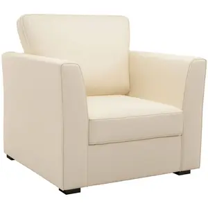 CAMIF Fauteuil tissu coton déhoussable Marbella pas cher