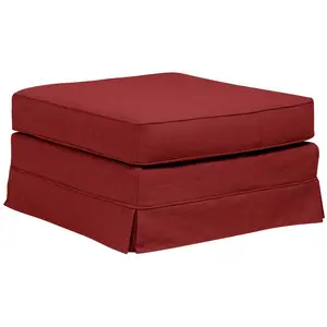 CAMIF Pouf carré tissu déhoussable Naxos pas cher