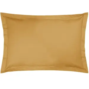 Taie d'oreiller coton bio Fil & Sens CAMIF--Jaune Curry pas cher