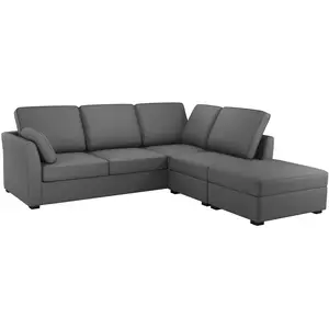 CAMIF Canapé d'angle réversible tissu coton déhoussable Marbella pas cher