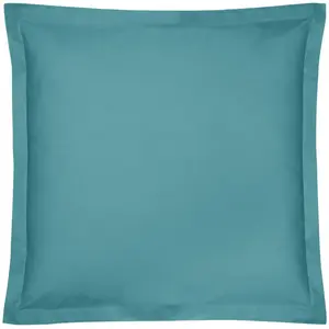 Taie d'oreiller coton bio Fil & Sens CAMIF--Bleu Lagon