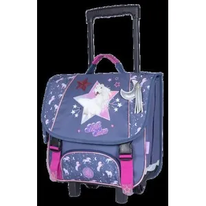 Comparateur de prix : CARTABLE TROLLEY 38CM BELLA SARA COSMIC