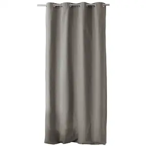 Comparateur de prix : Rideau Tamisant - HOME MAISON - Pur Coton - Gris - 135 x 240 cm - Uni