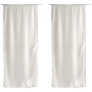 Comparateur de prix : ED ENJOY HOME Paire de petits voilages droits finition passe tringle (70x220 cm - Blanc)
