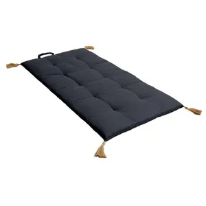 ED Enjoy Home Futon Panama - Gris - 60 x 120 cm - Pompons en juteVendu paramazon