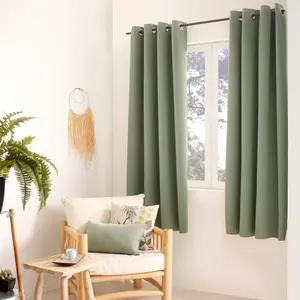 Homemaison - Rideau occultant obskur 140 x 180 cm coloris argile pas cher