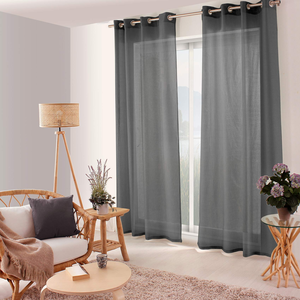 Comparateur de prix : ED Enjoy Home Voilage filet à oeillets 140 x 240 cm JELLY coloris GRIS