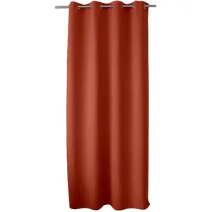 Comparateur de prix : Homemaison - Rideau occultant obskur 140 x 240 cm coloris terre cuite