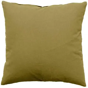 Coussin déhoussable uni en coton Bronze 60x60 cm